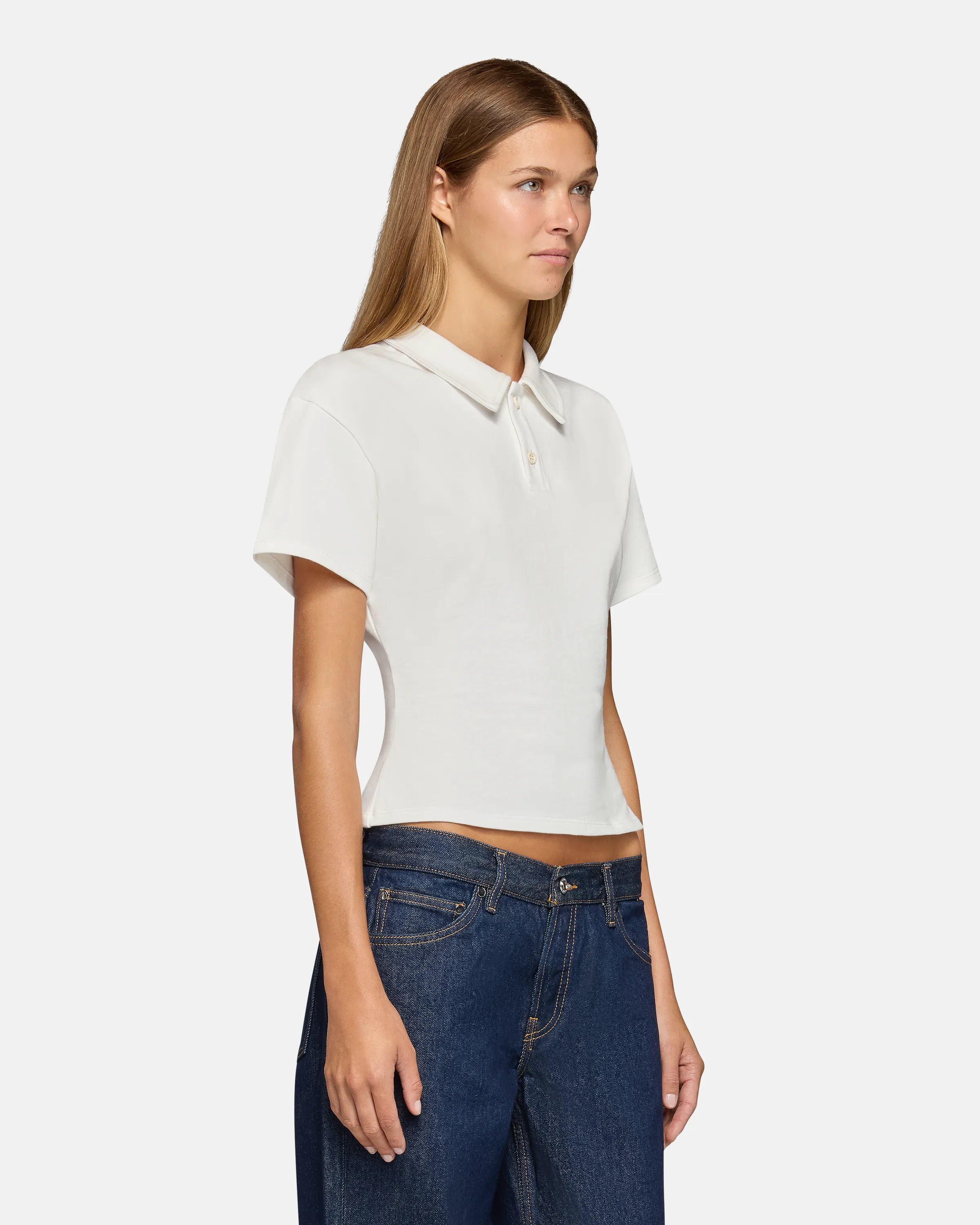Eero Polo Tee White sold by EB Denim product image thumbnail 2