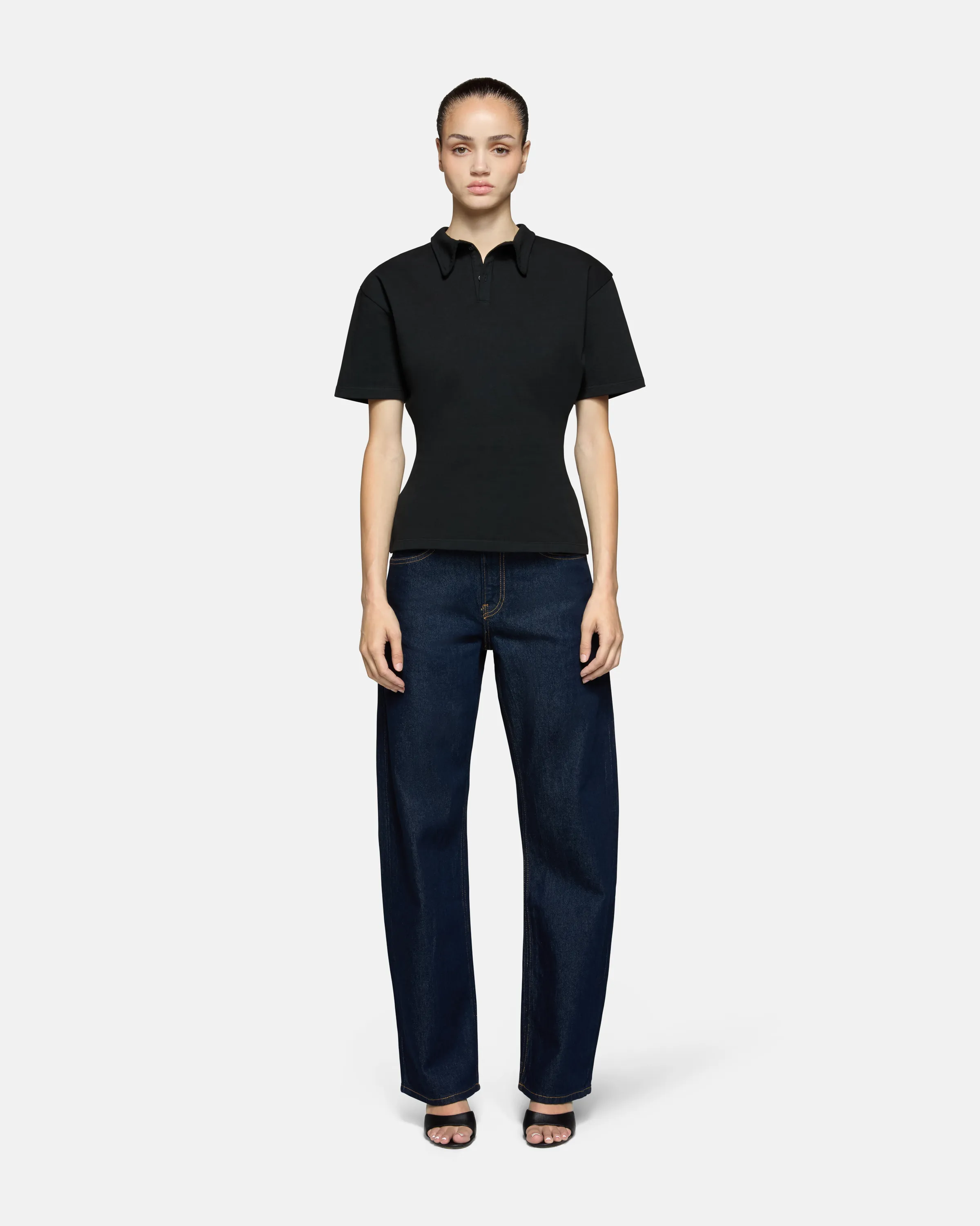 Eero Polo Tee Black sold by EB Denim product image thumbnail 4