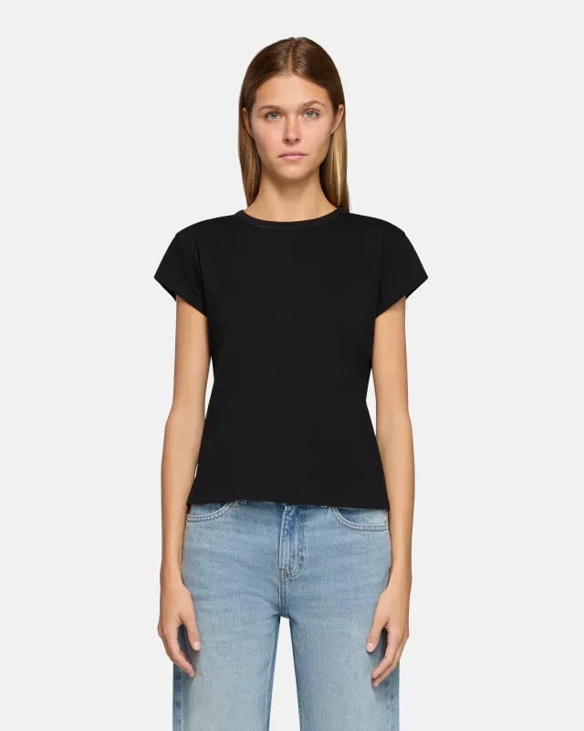 Carter Cap Sleeve Black sold by EB Denim