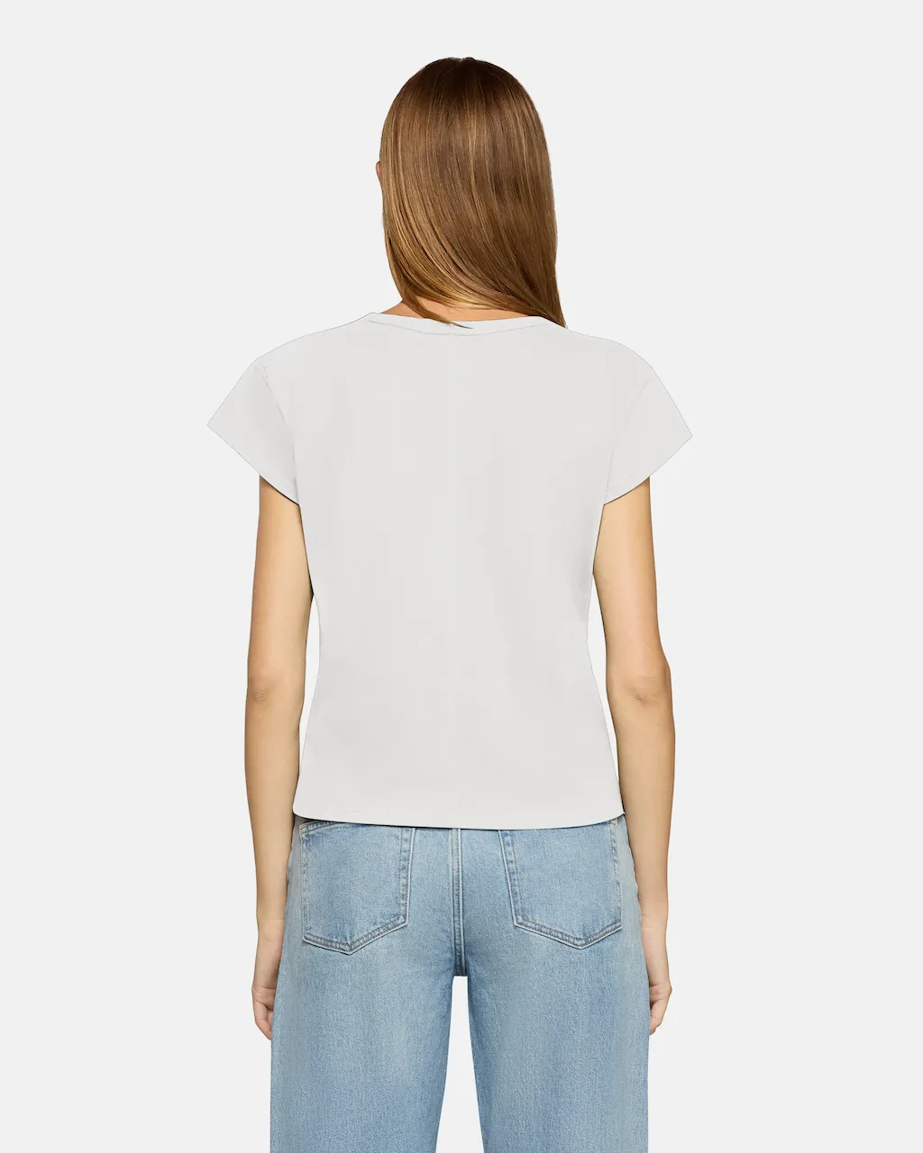 Carter Cap Sleeve White sold by EB Denim product image thumbnail 3