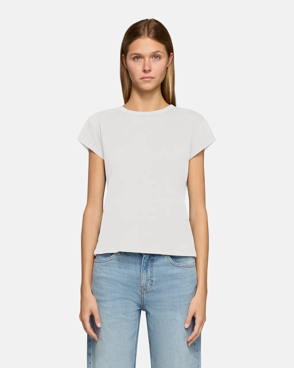 Carter Cap Sleeve White sold by EB Denim