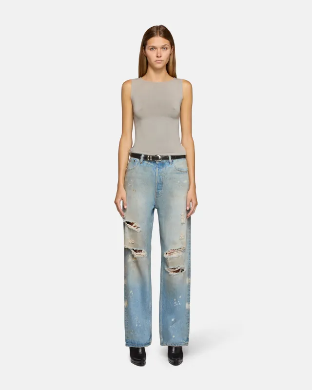 Sofia High Rise Relaxed Drift Destroy sold by EB Denim