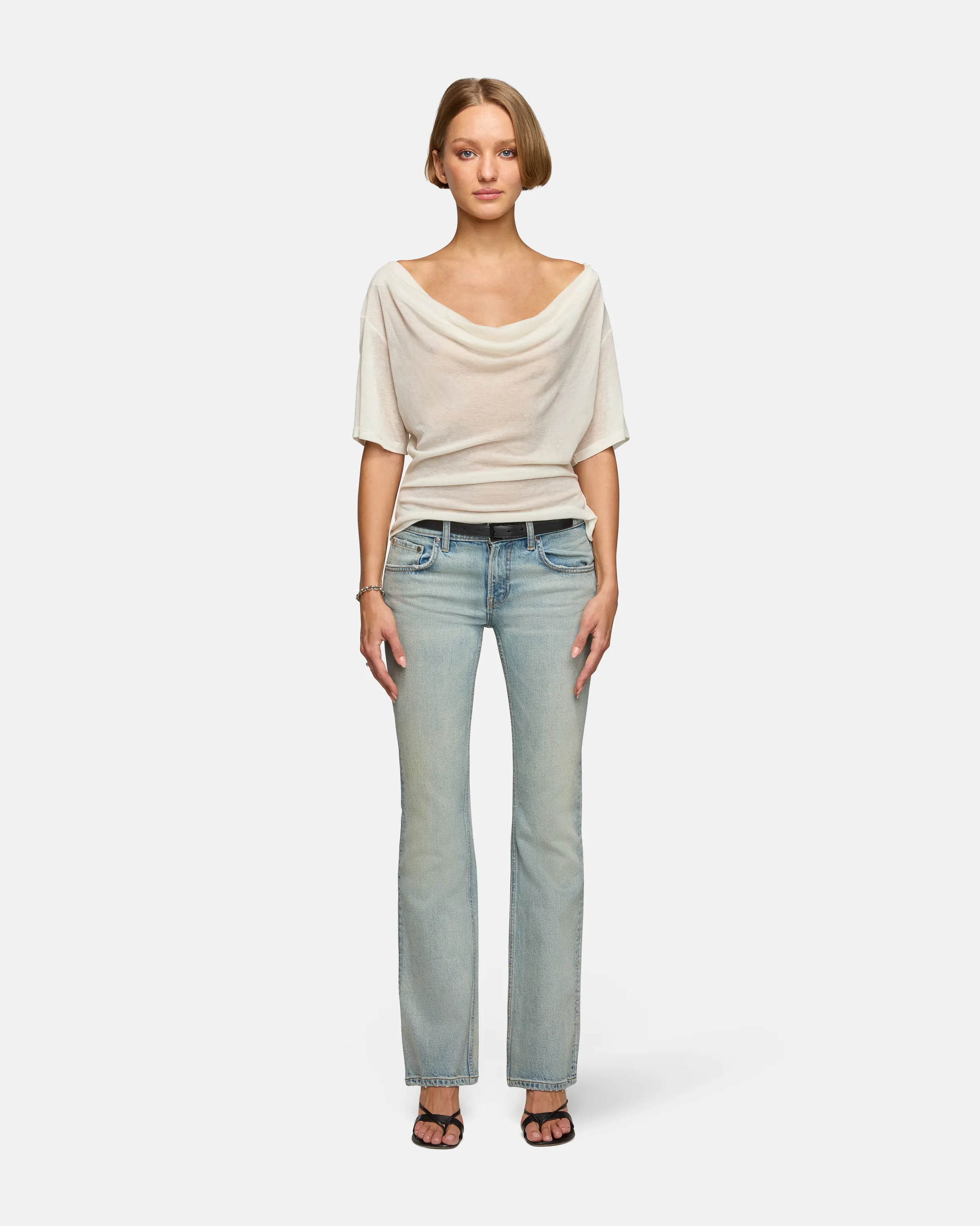 Madeo Cowl Neck Ivory sold by EB Denim product image thumbnail 4