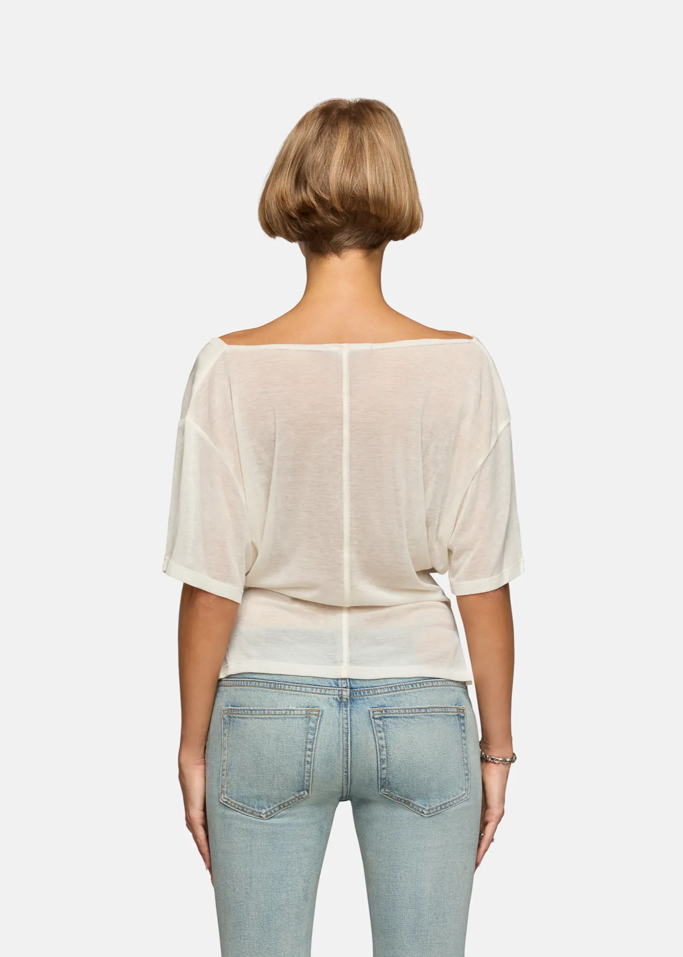 Madeo Cowl Neck Ivory sold by EB Denim product image thumbnail 3