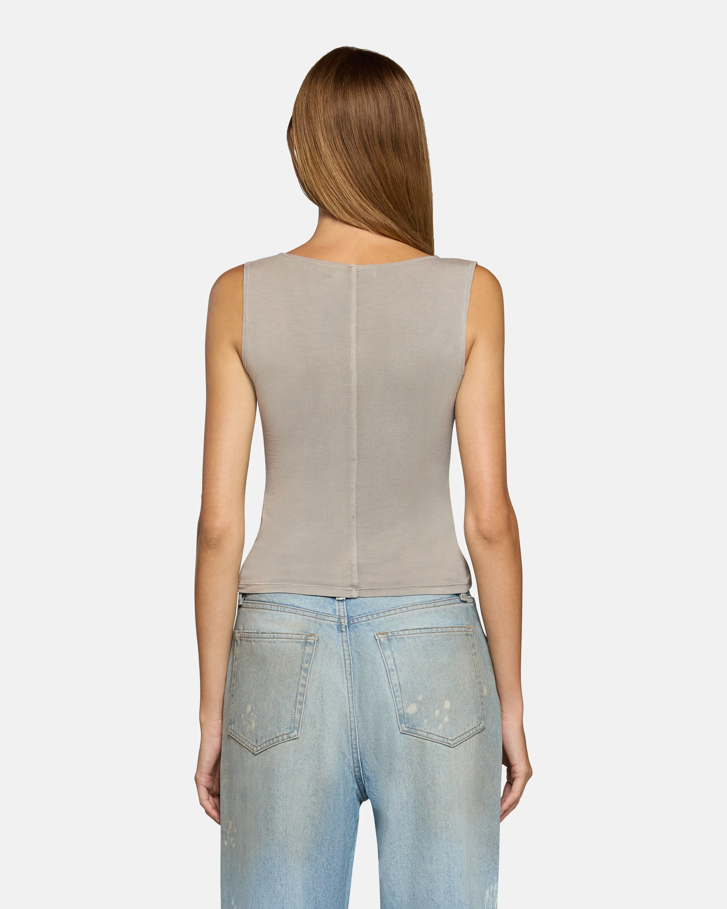 South Beverly Boat Neck Grey Mist sold by EB Denim product image thumbnail 3