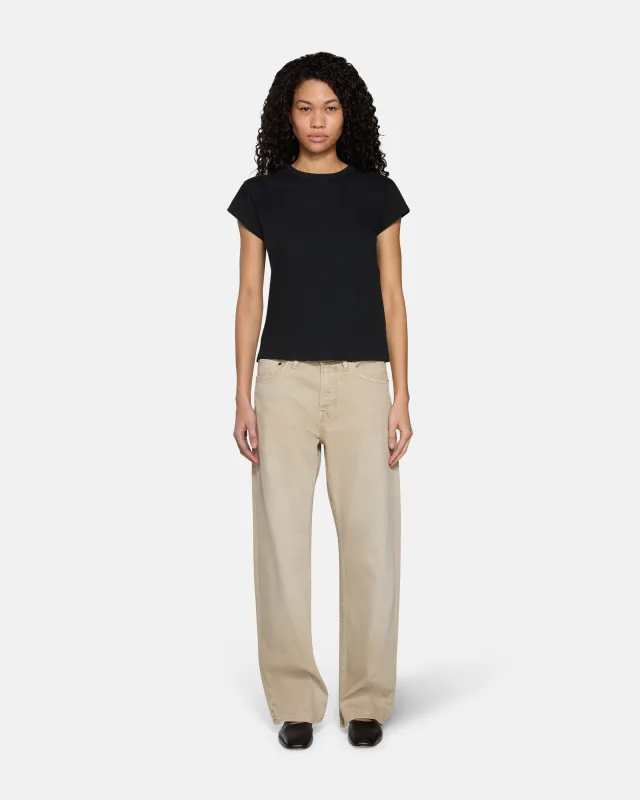 Alida Loose Bowed Desert Sand sold by EB Denim