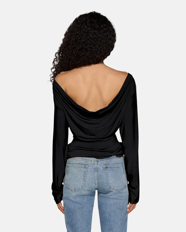 Zinnia Long Sleeve Black made by EB Denim