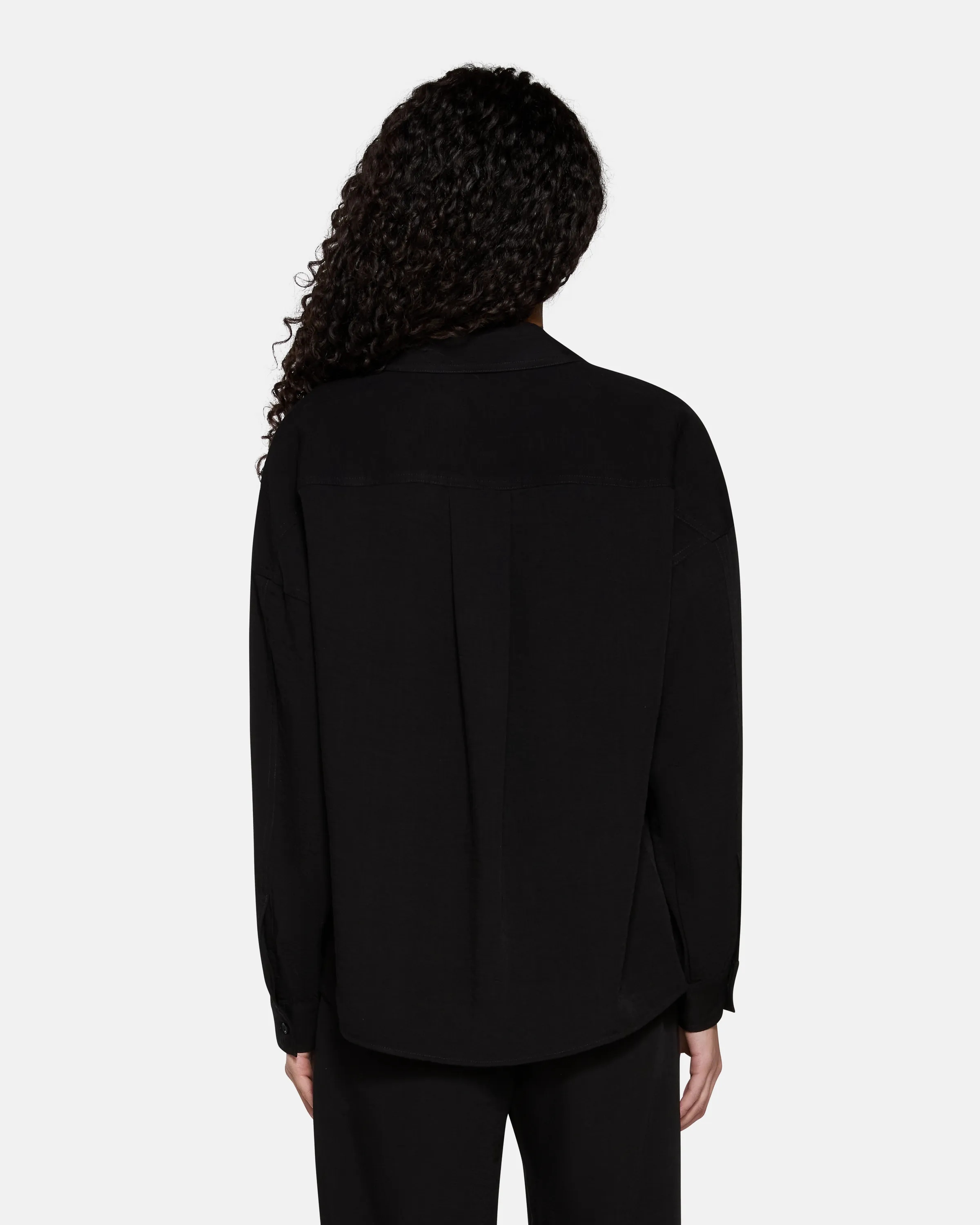Adeline Button Down Black Linen sold by EB Denim product image thumbnail 3