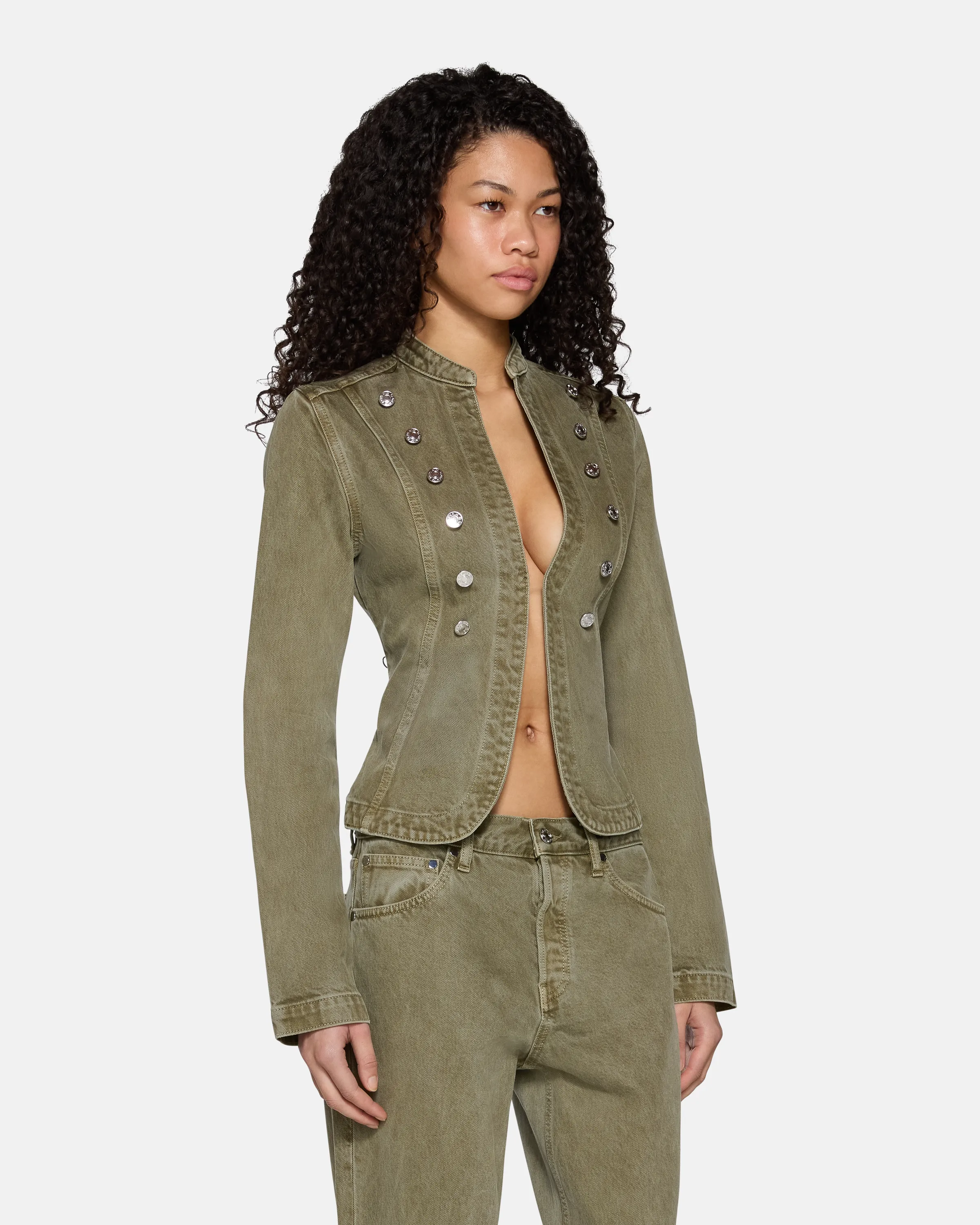 Calla Jacket Faded Army sold by EB Denim product image thumbnail 4