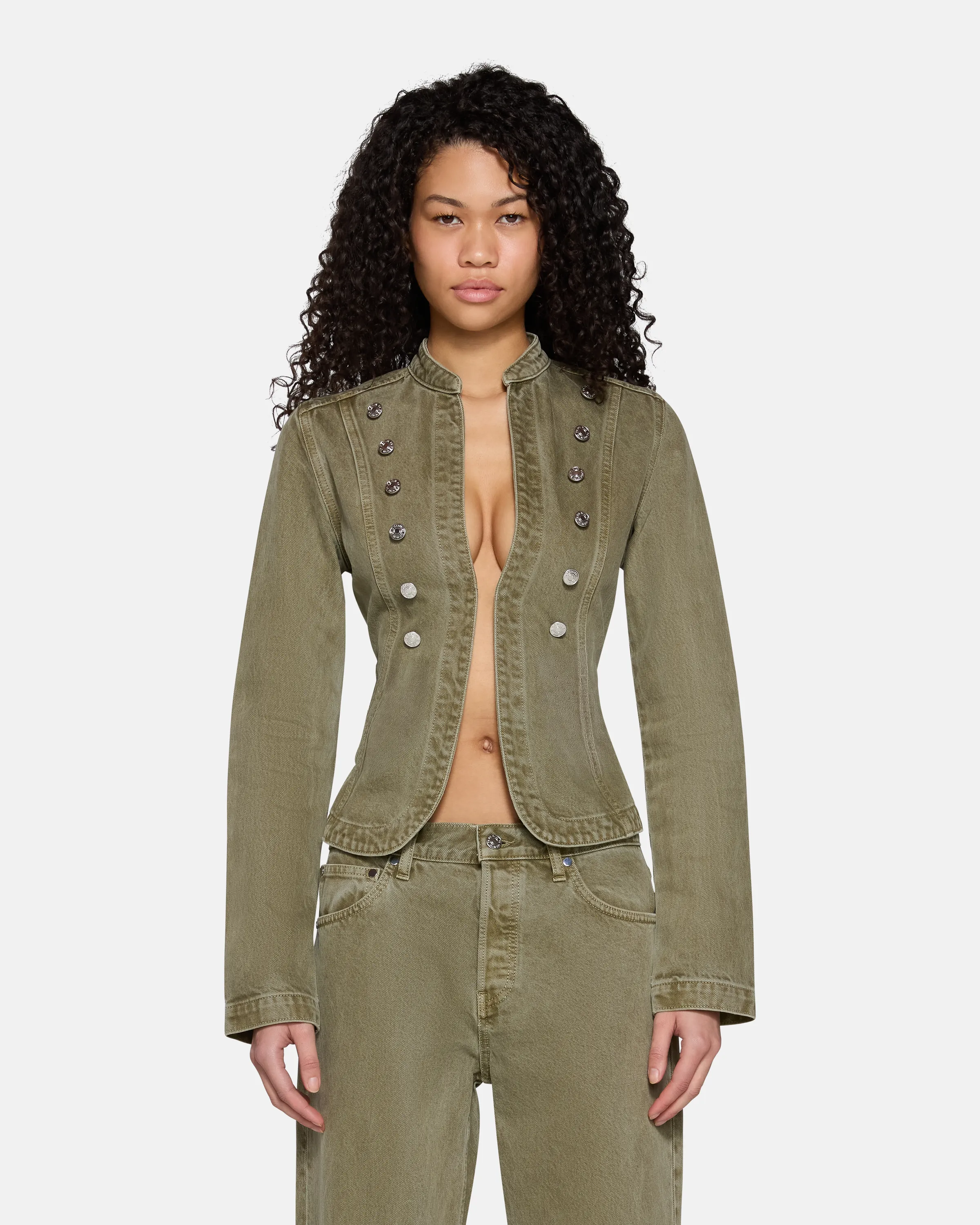 Calla Jacket Faded Army sold by EB Denim product image thumbnail 2