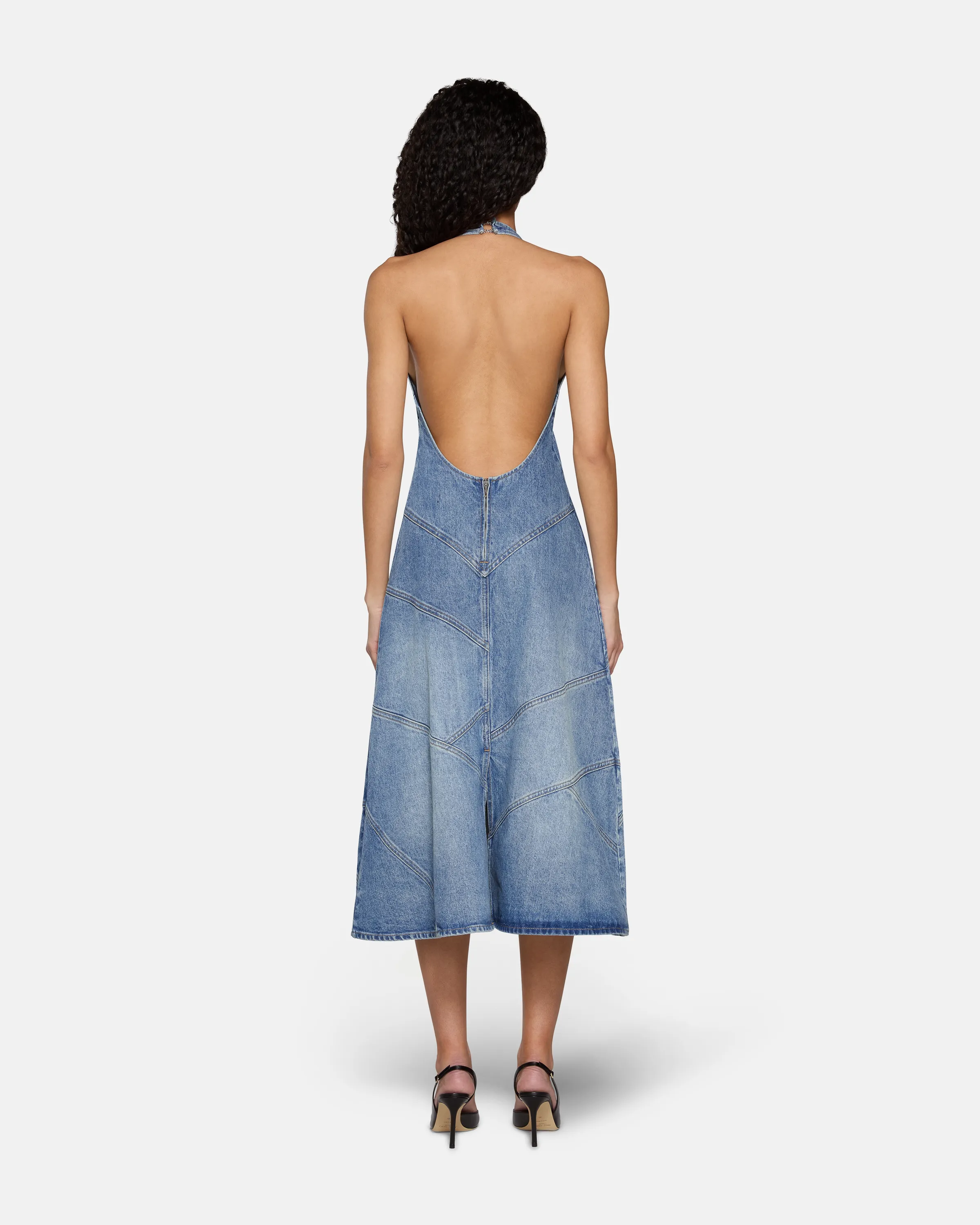 Delphi Pieced Halter Dress Meadow sold by EB Denim product image thumbnail 2