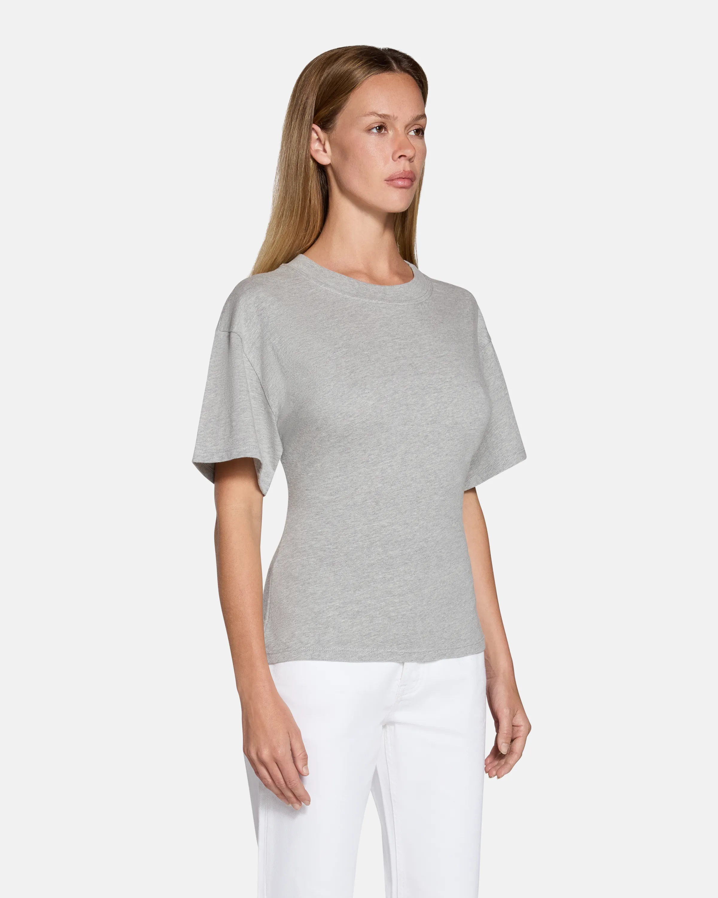 Eero Tee Heather Grey sold by EB Denim product image thumbnail 3