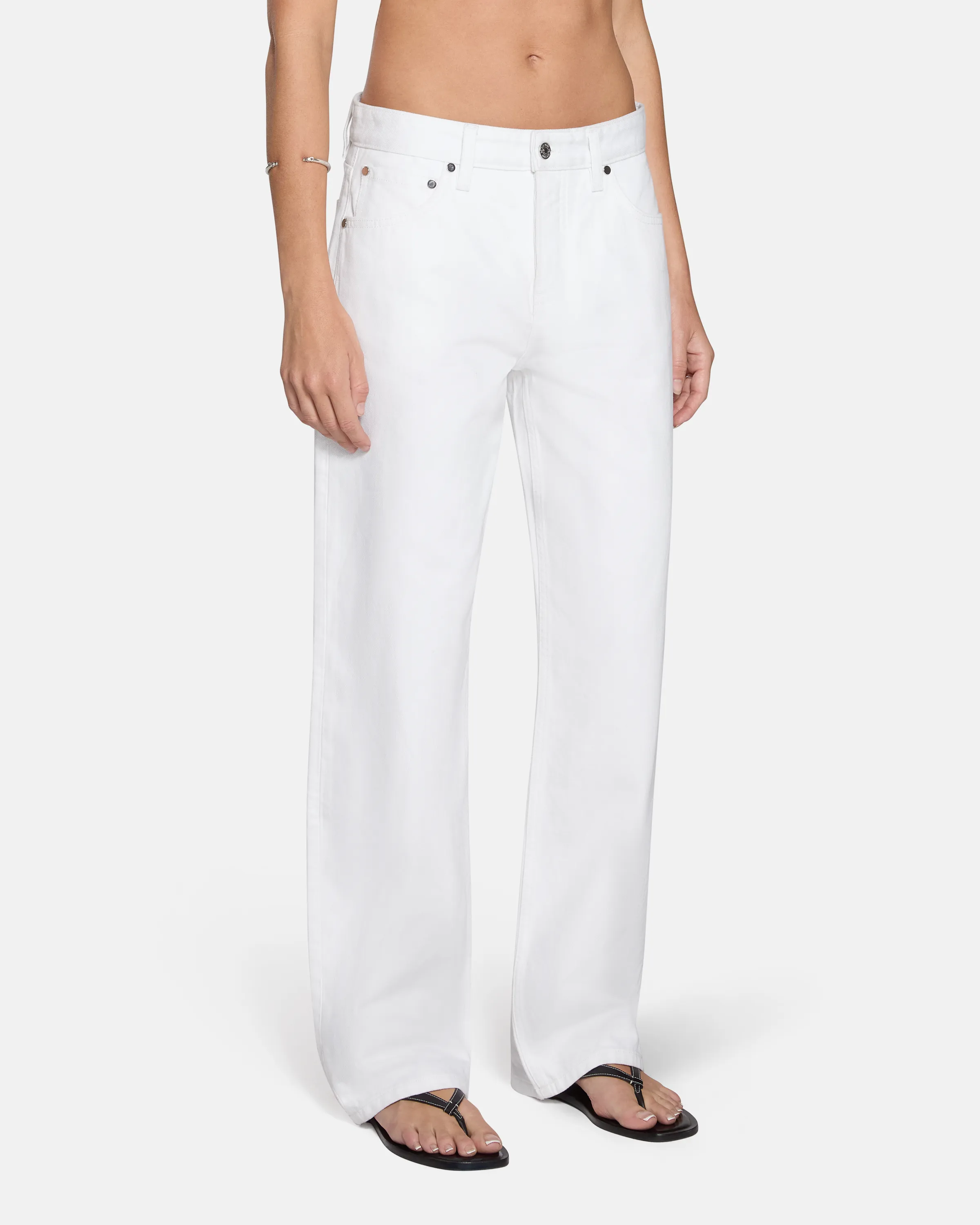 Mid Rise Baggy White sold by EB Denim product image thumbnail 4