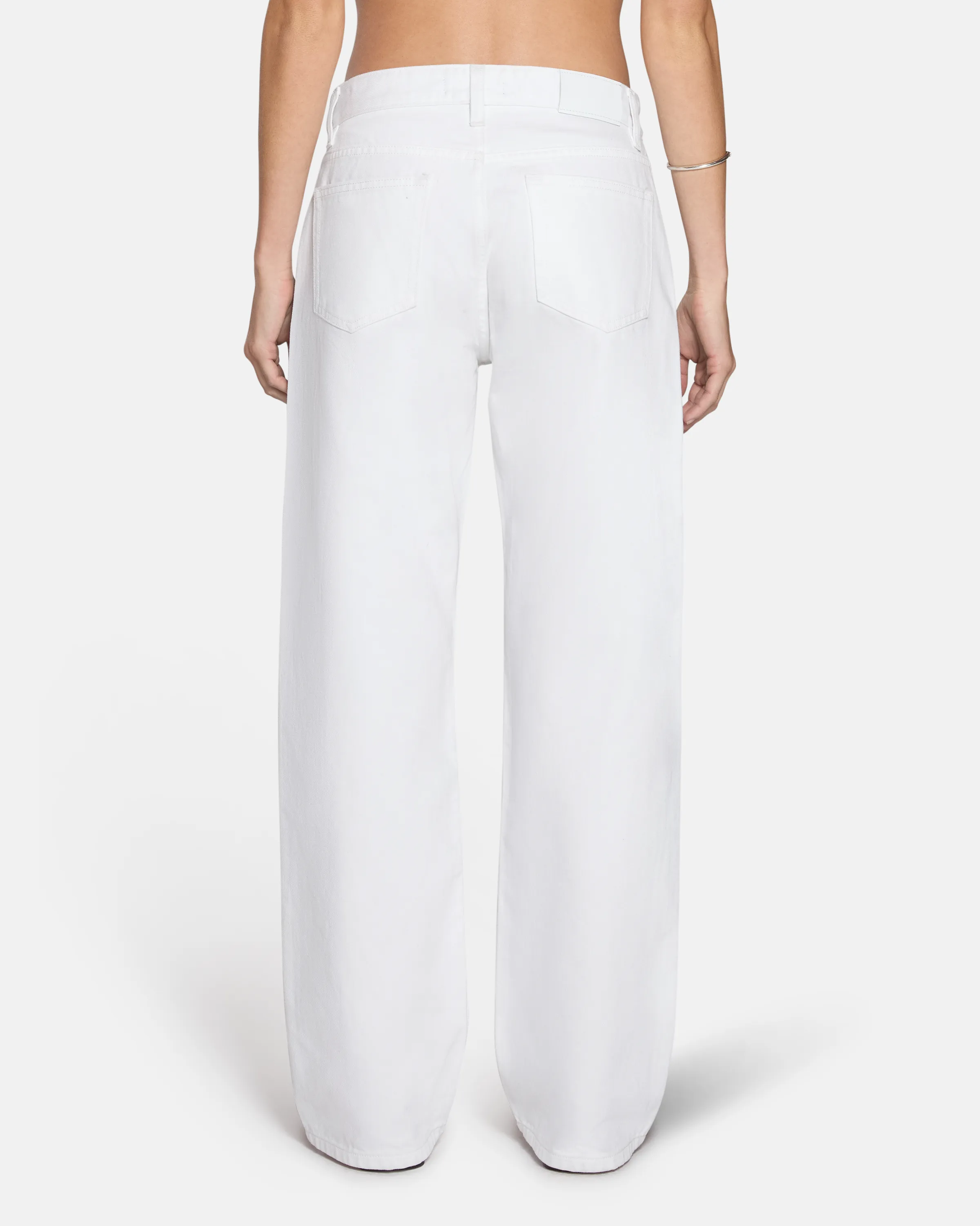 Mid Rise Baggy White sold by EB Denim product image thumbnail 5