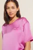 Inez Washable Silk Short Sleeve Tee & Boxer PJ Set sold by Eberjey
