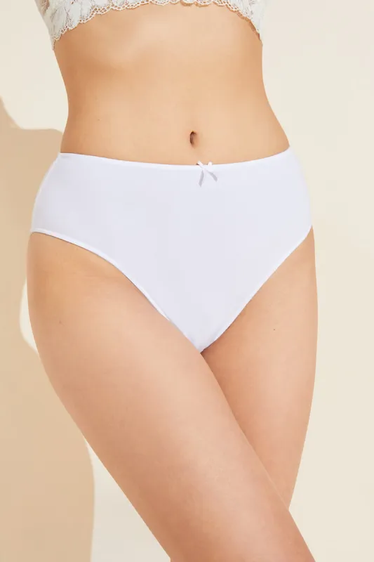 Pima Stretch Cotton Highwaist Brief sold by Eberjey