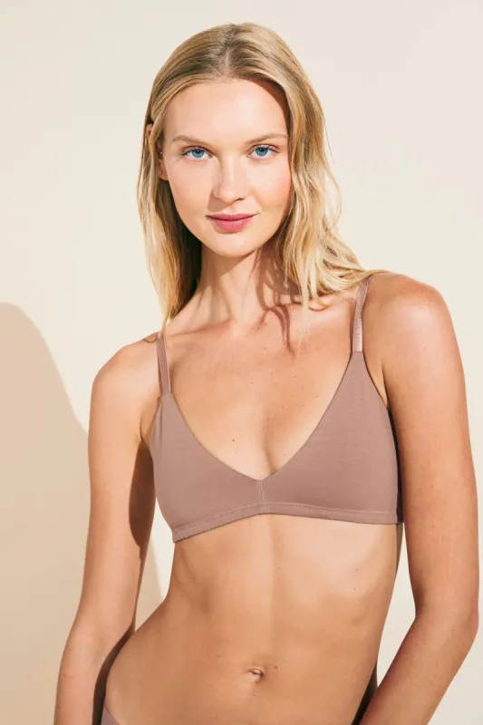 Pima Stretch Cotton Bralette sold by Eberjey