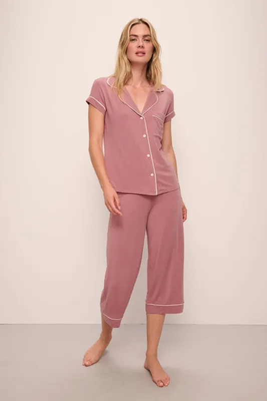 Gisele TENCEL™ Modal Short Sleeve Cropped PJ Set sold by Eberjey