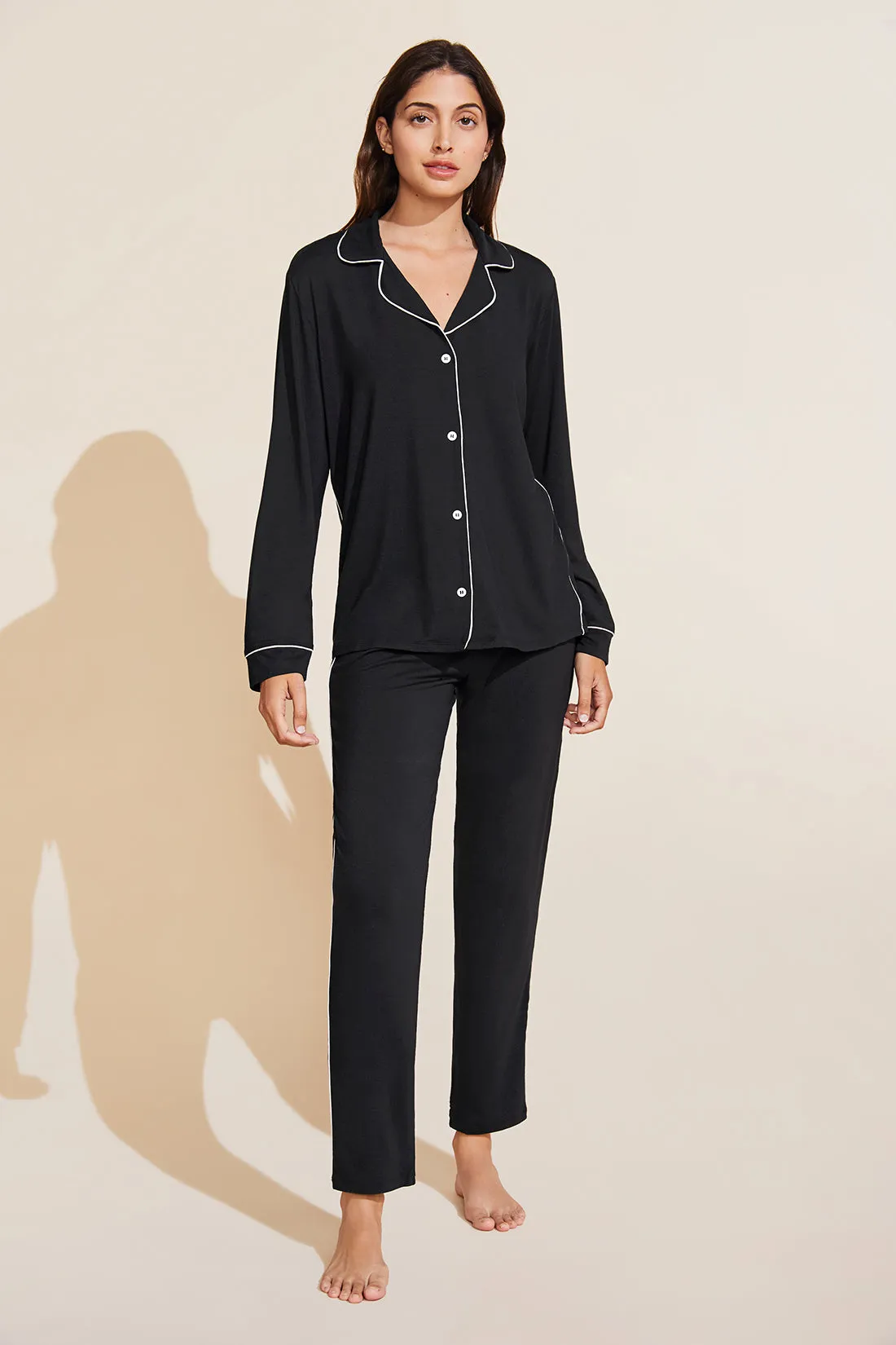Gisele TENCEL™ Modal Tuxedo Slim PJ Set sold by Eberjey product image thumbnail 3