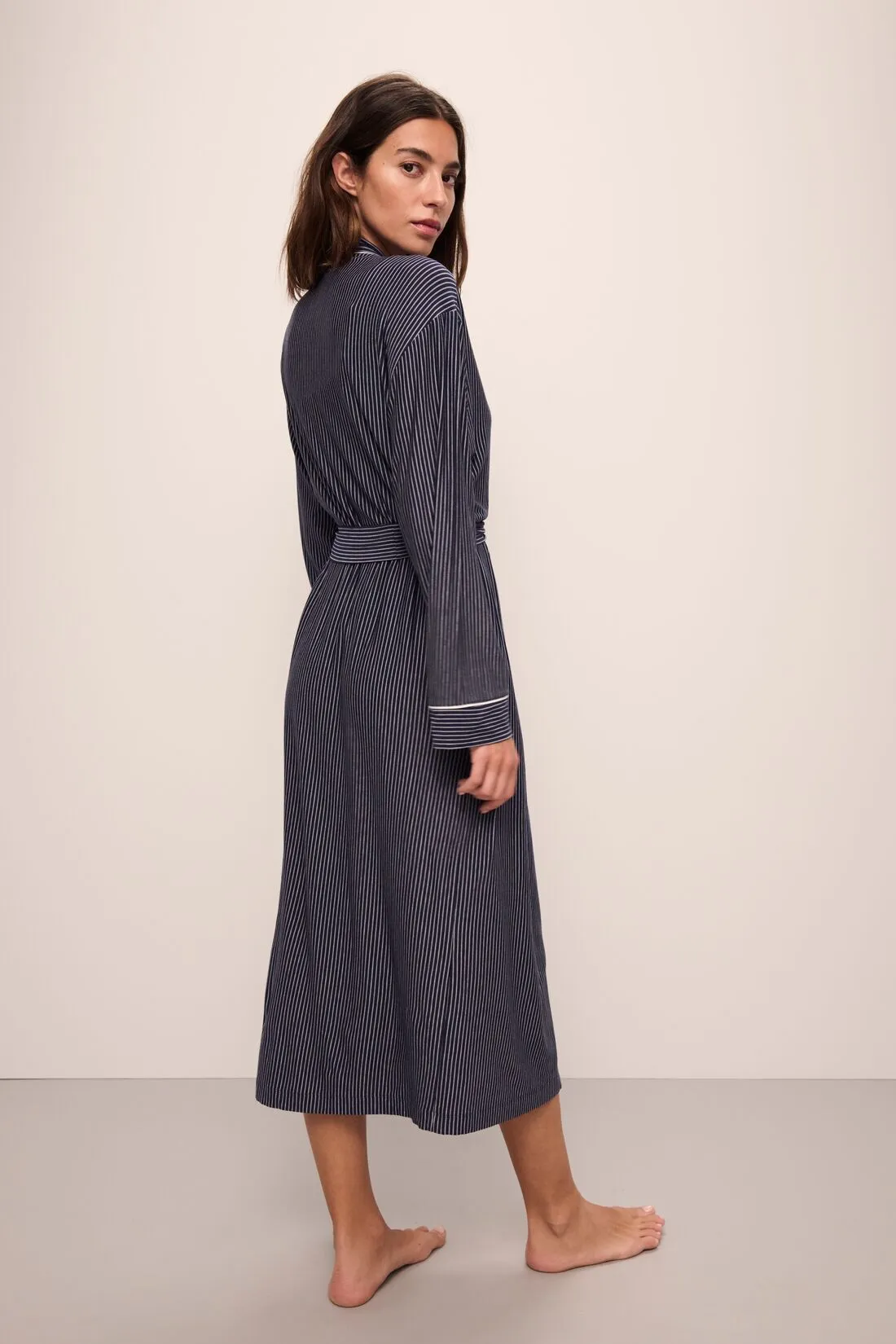 Gisele Printed TENCEL™ Modal Long Robe sold by Eberjey product image thumbnail 4