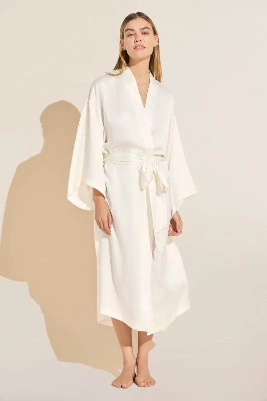 Inez Washable Silk Robe sold by Eberjey