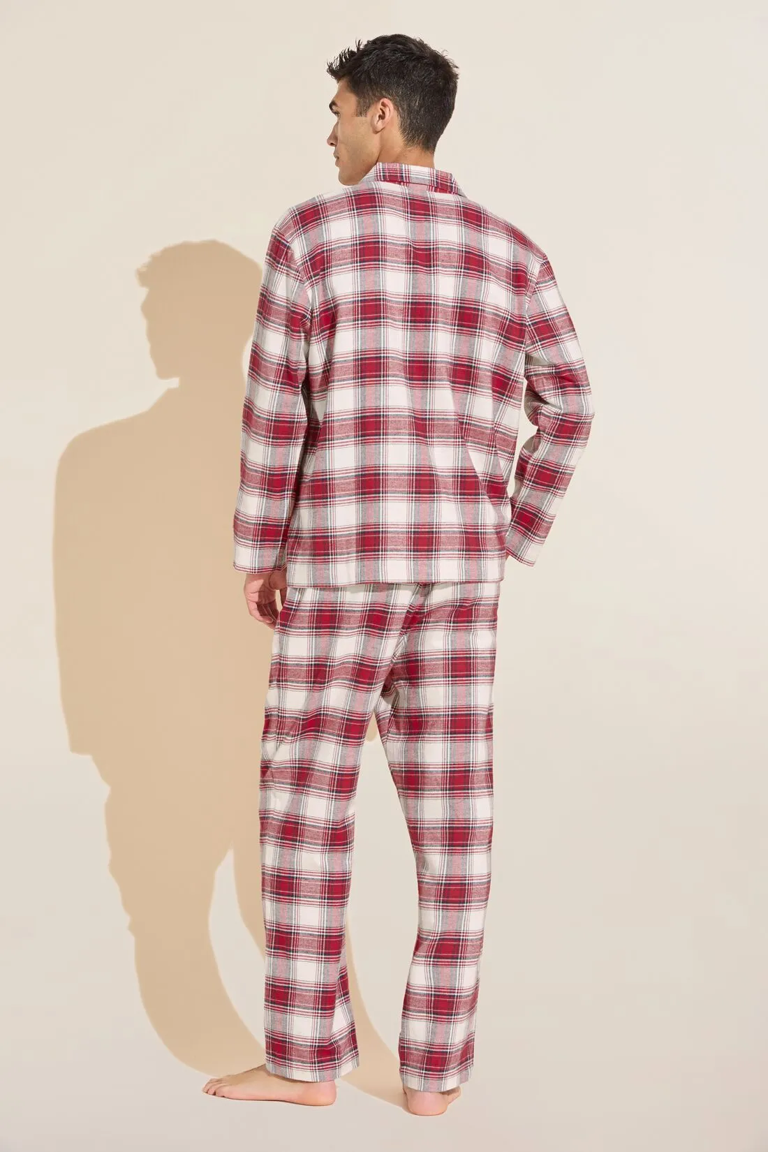 Men's Flannel Long PJ Set sold by Eberjey product image thumbnail 3