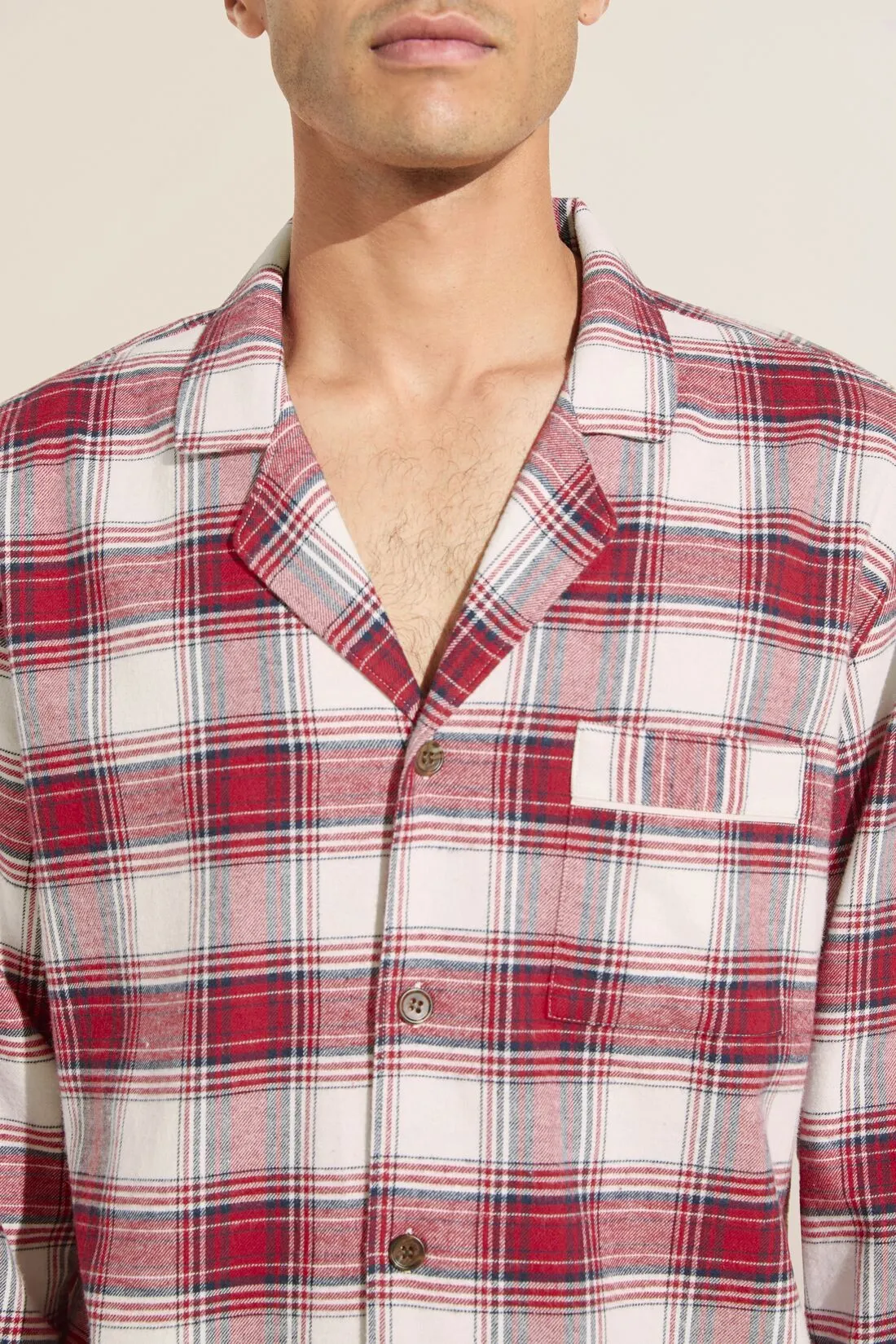 Men's Flannel Long PJ Set sold by Eberjey product image thumbnail 2