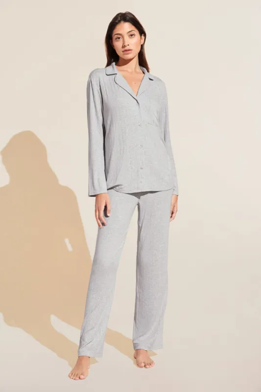 Gisele TENCEL Modal Rib Long PJ Set sold by Eberjey