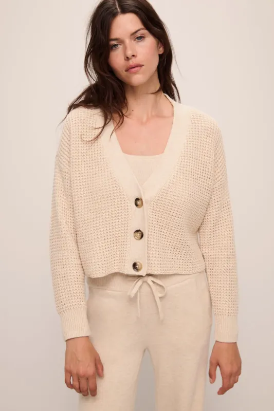 Recycled Sweater Cropped Cardigan sold by Eberjey