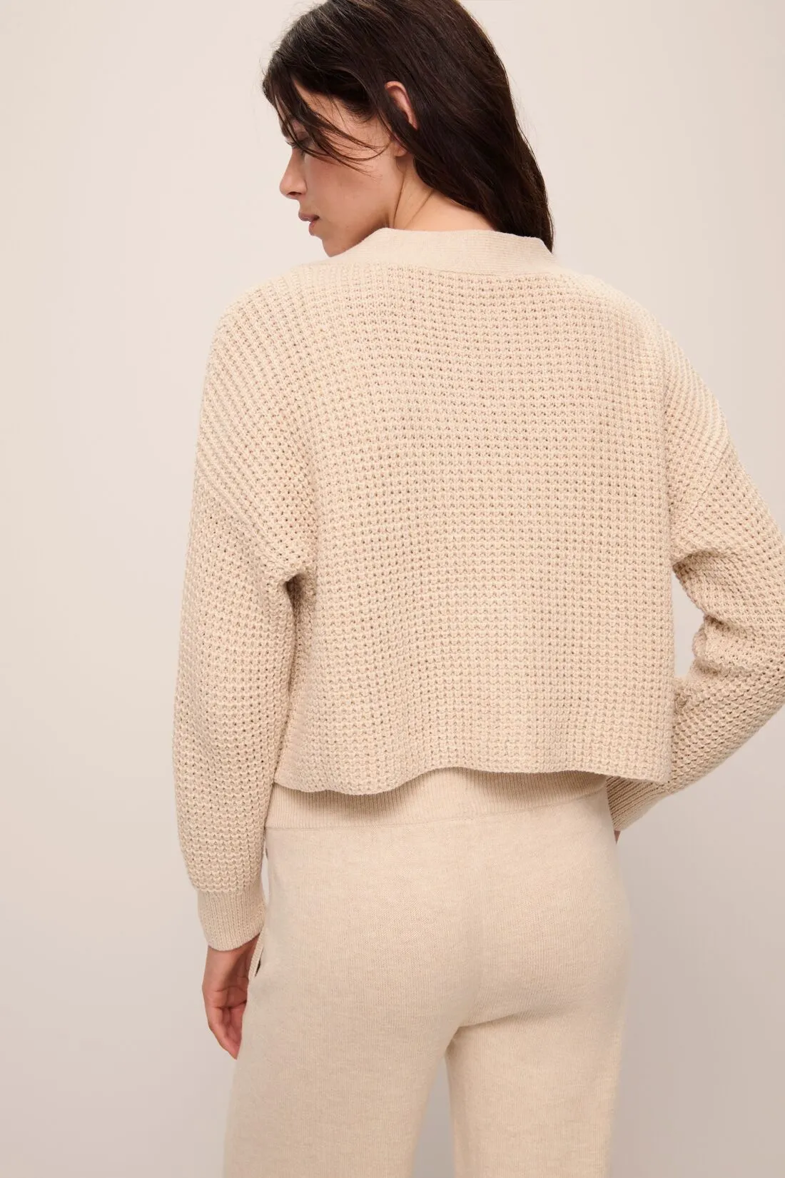 Recycled Sweater Cropped Cardigan sold by Eberjey product image thumbnail 4