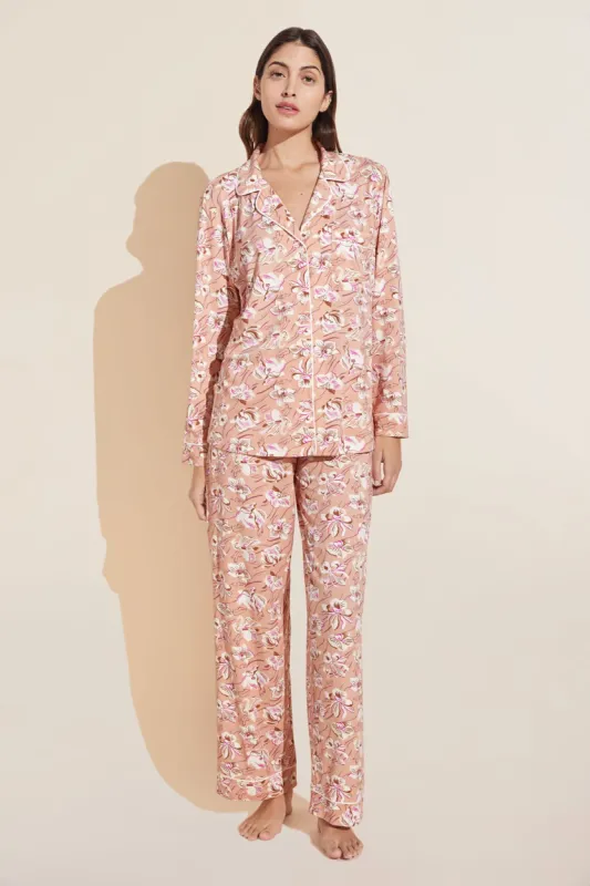 Gisele Printed TENCEL™ Modal Long PJ Set sold by Eberjey