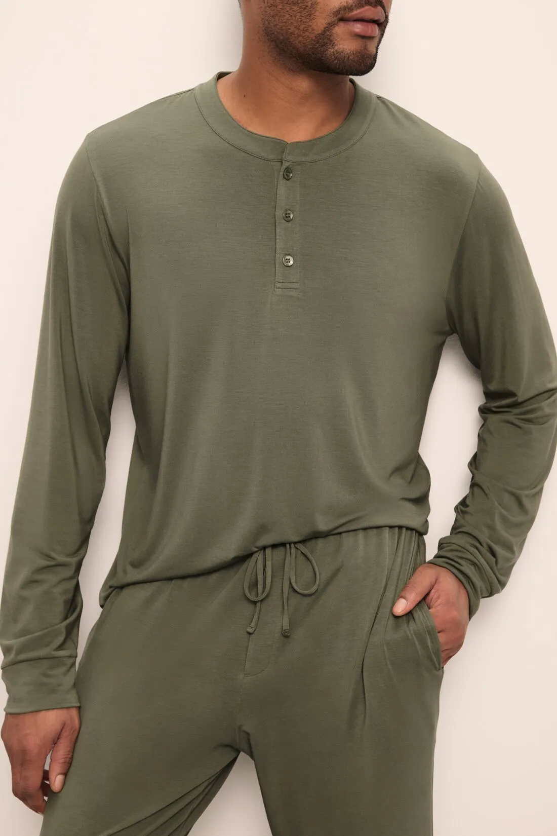 Henry TENCEL™ Modal Long PJ Set sold by Eberjey product image thumbnail 2