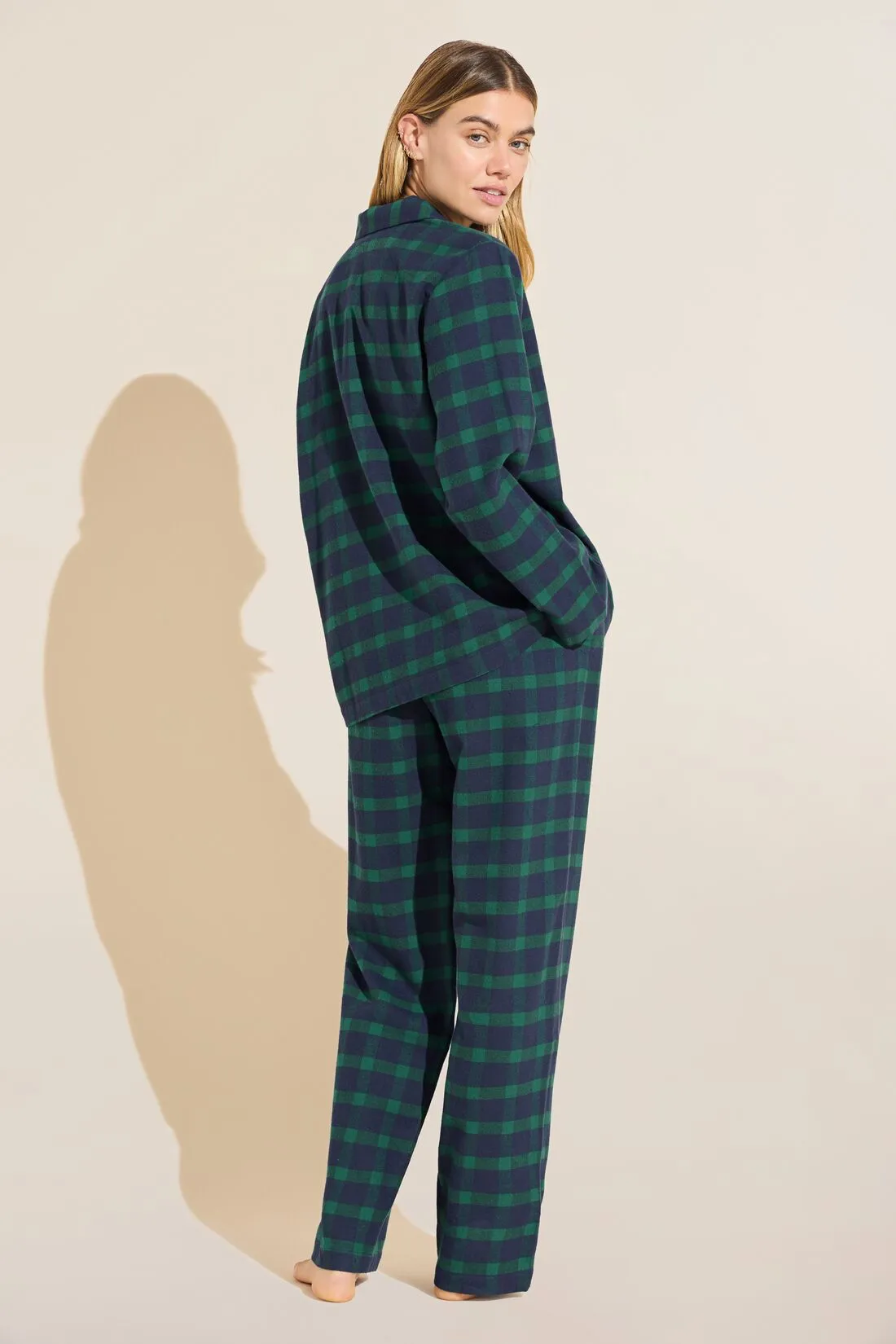Flannel Long PJ Set sold by Eberjey product image thumbnail 3