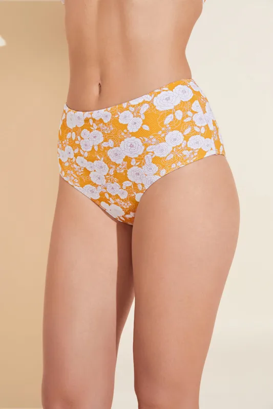 Dita Printed Textured Bikini Bottom sold by Eberjey