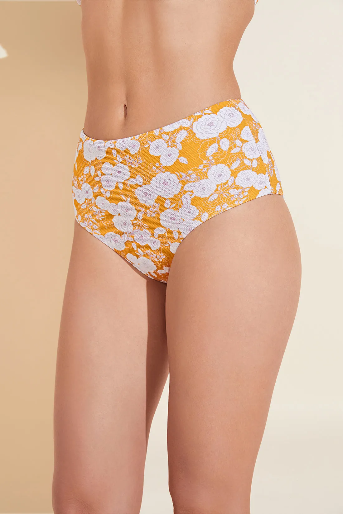 Dita Printed Textured Bikini Bottom sold by Eberjey