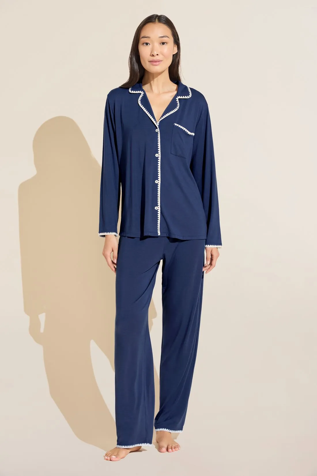 Frida TENCEL™ Modal Long PJ Set sold by Eberjey