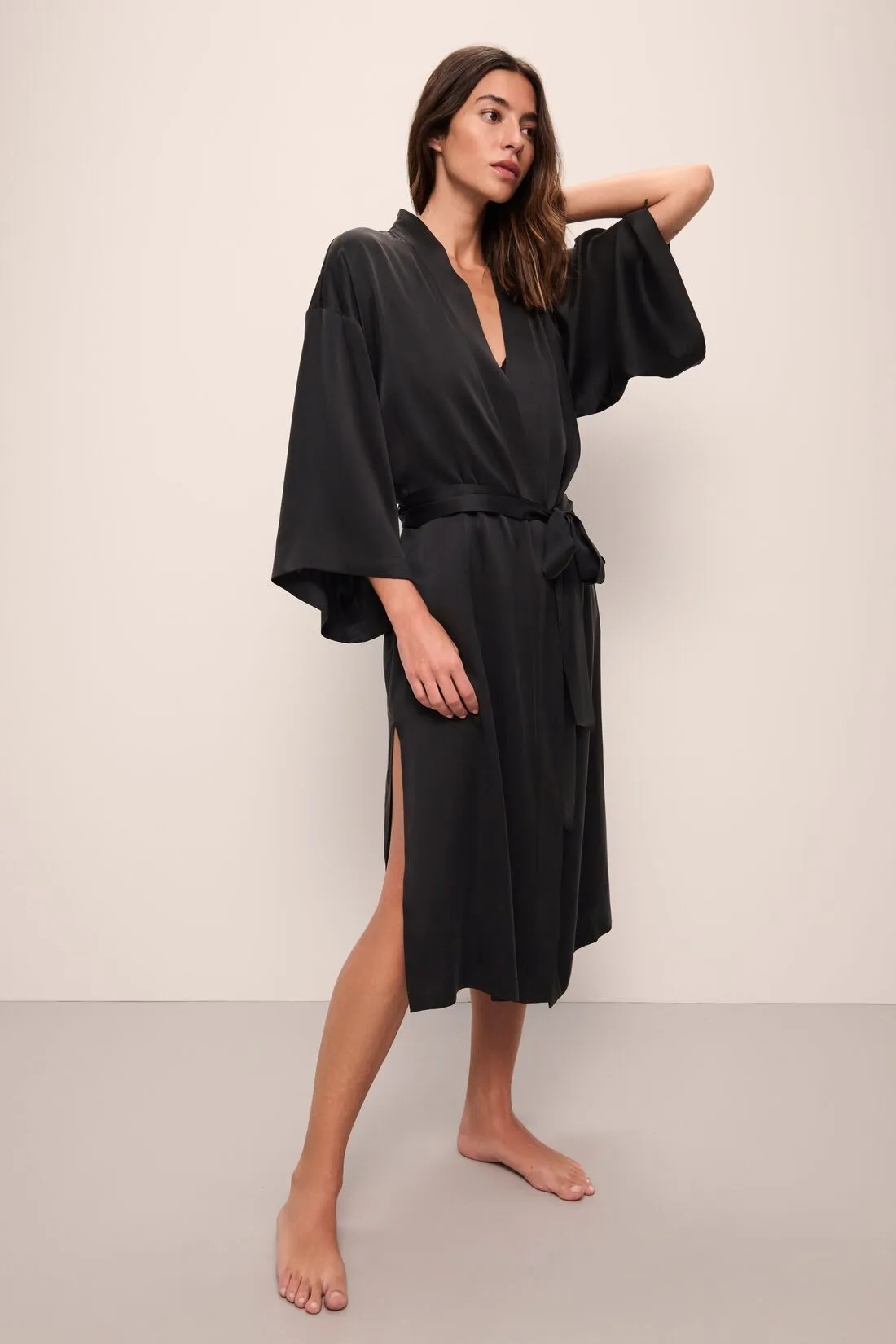 Inez Washable Silk Robe sold by Eberjey product image thumbnail 4