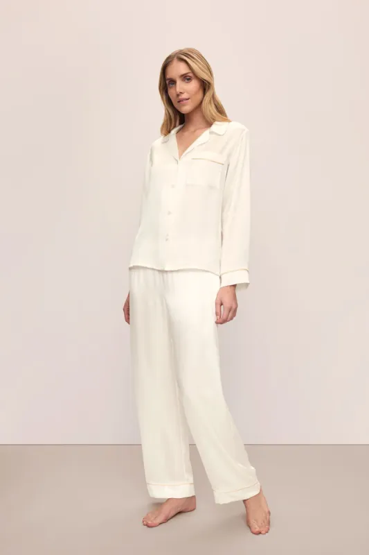 Inez Washable Silk Long PJ Set sold by Eberjey
