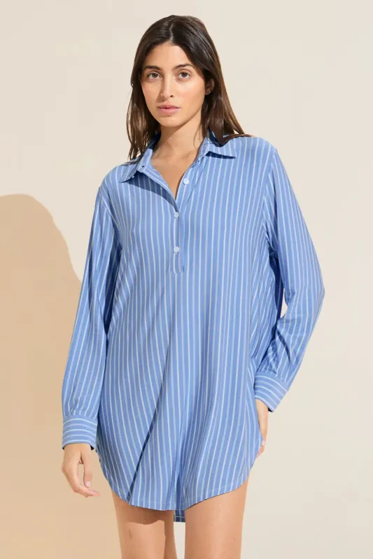 Gisele Printed TENCEL™ Modal Boyfriend Sleepshirt sold by Eberjey