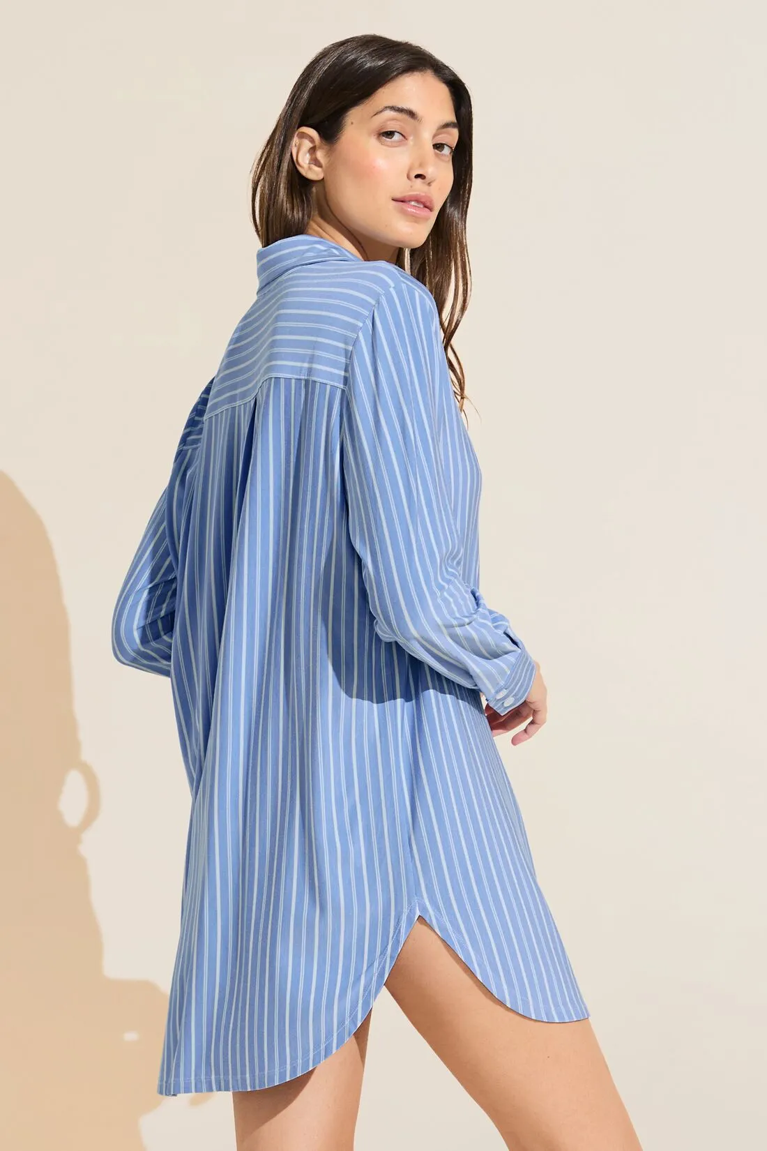 Gisele Printed TENCEL™ Modal Boyfriend Sleepshirt sold by Eberjey product image thumbnail 3