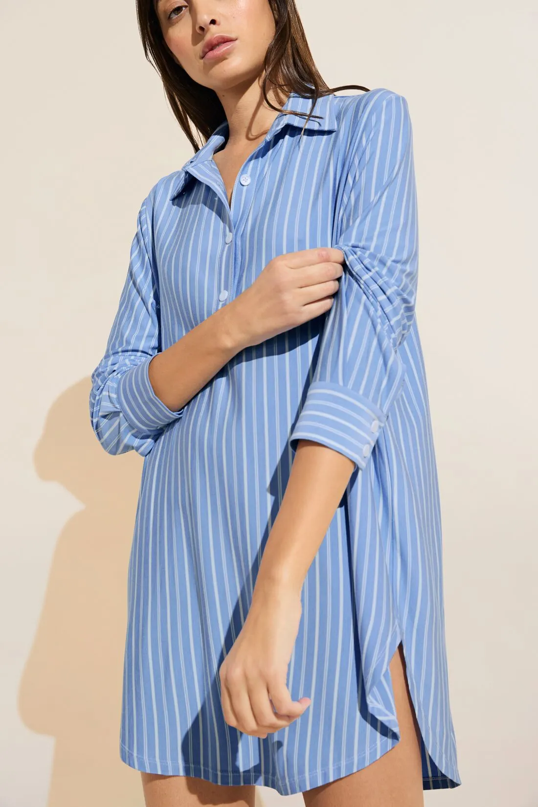 Gisele Printed TENCEL™ Modal Boyfriend Sleepshirt sold by Eberjey product image thumbnail 2