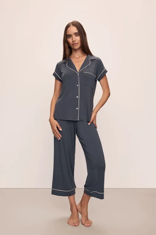 Gisele TENCEL™ Modal Short Sleeve Cropped PJ Set sold by Eberjey