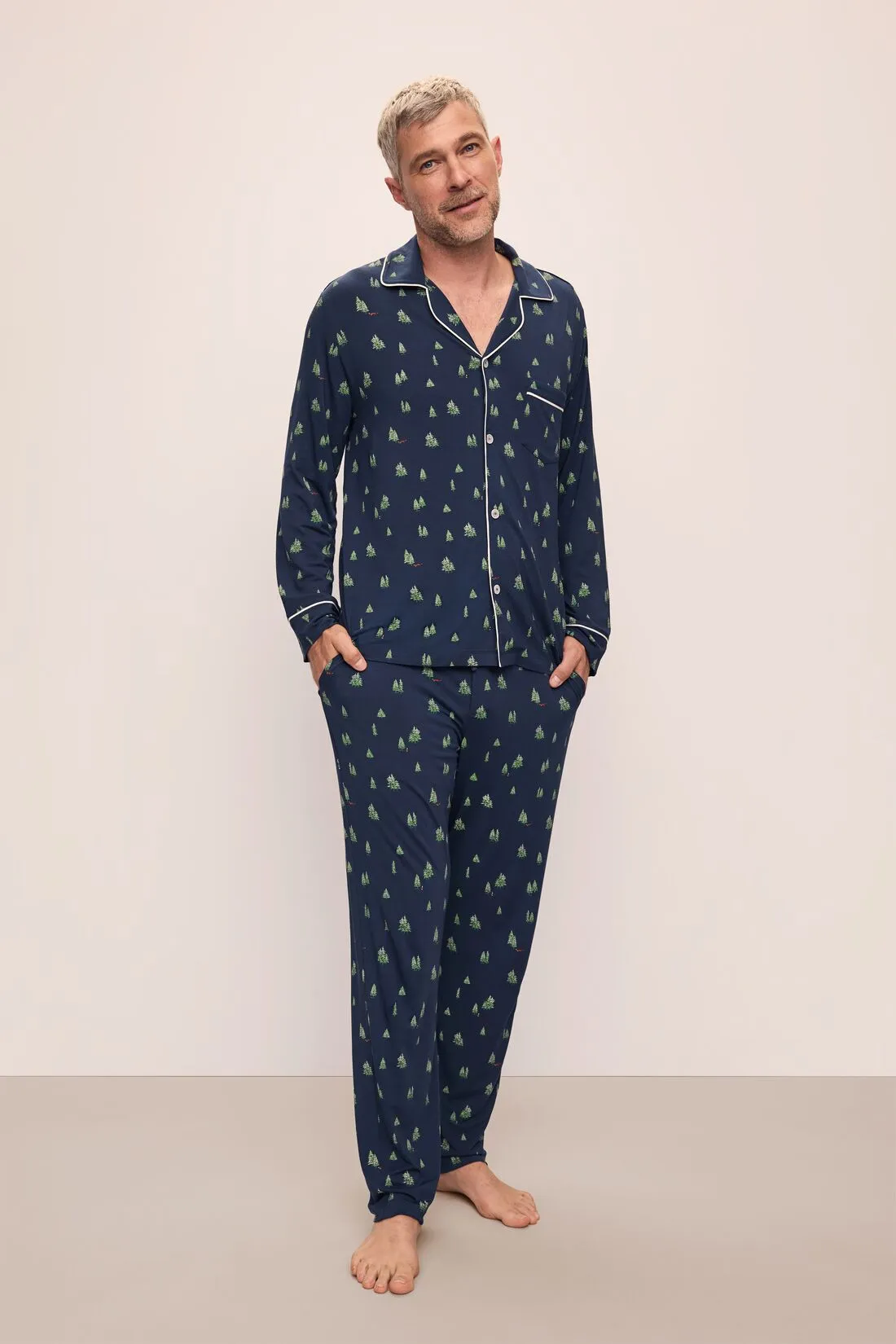 William Printed TENCEL™ Modal Long PJ Set sold by Eberjey