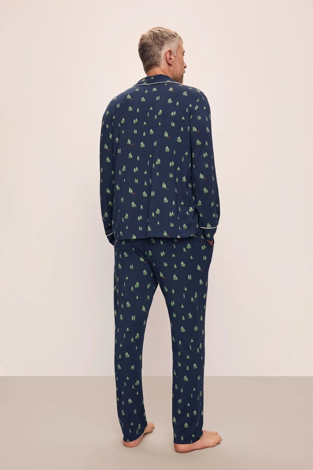 William Printed TENCEL™ Modal Long PJ Set sold by Eberjey product image thumbnail 3