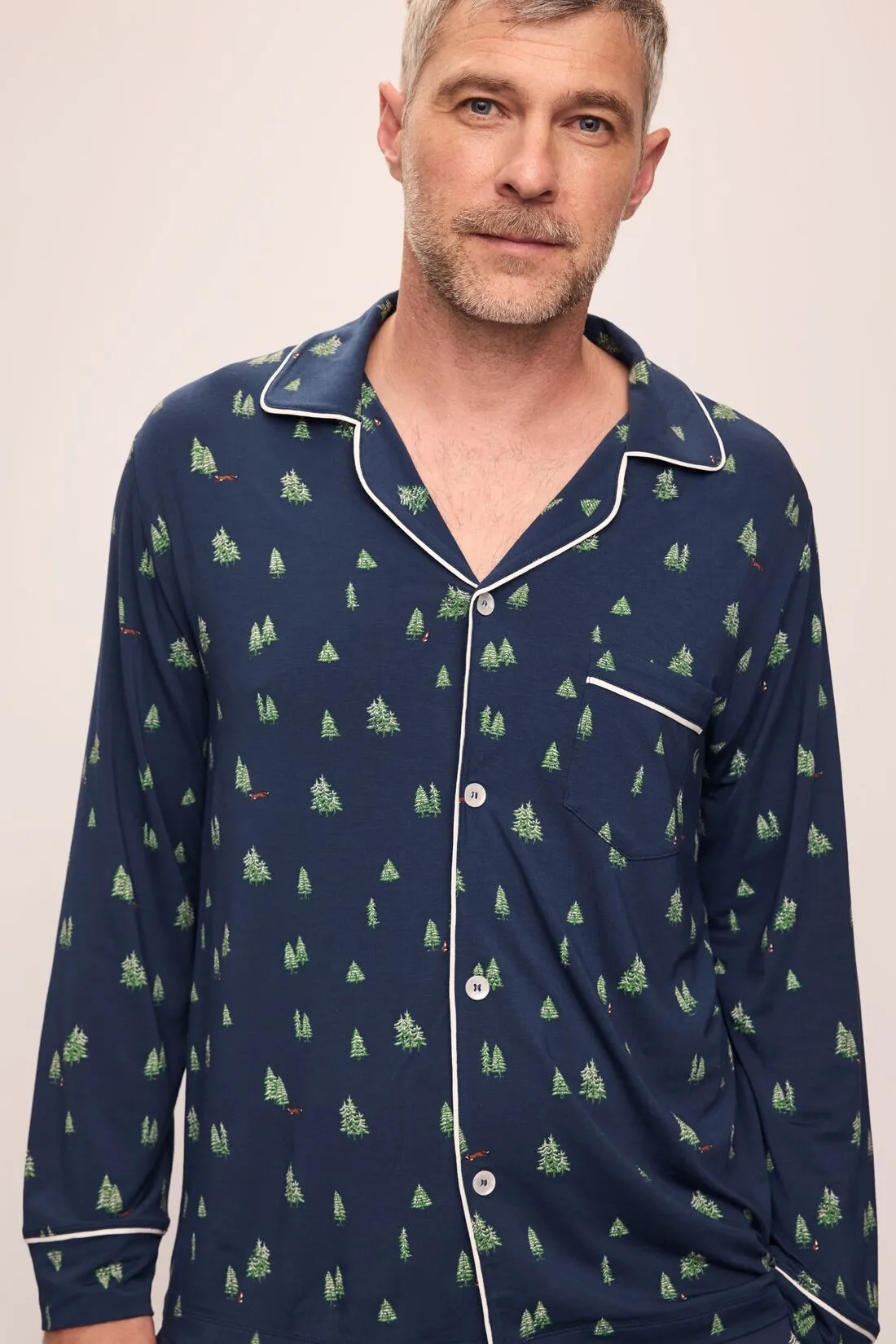 William Printed TENCEL™ Modal Long PJ Set sold by Eberjey product image thumbnail 2