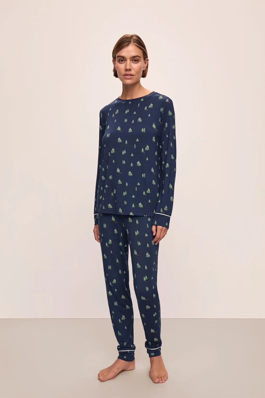 Gisele Printed TENCEL™ Modal Crewneck PJ Set sold by Eberjey product image thumbnail 5