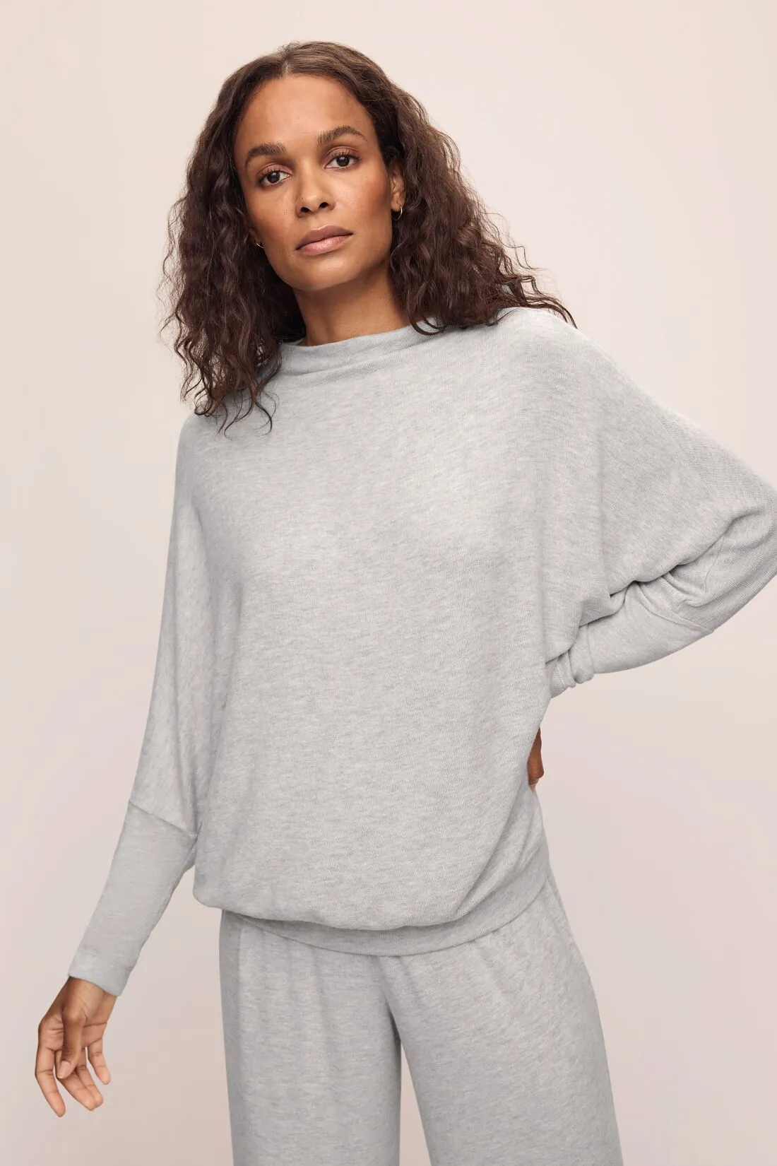 Cozy Time Mock Neck Pullover sold by Eberjey