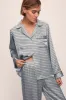Inez Washable Silk Printed Long PJ Set sold by Eberjey