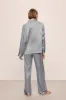 Inez Washable Silk Printed Long PJ Set sold by Eberjey