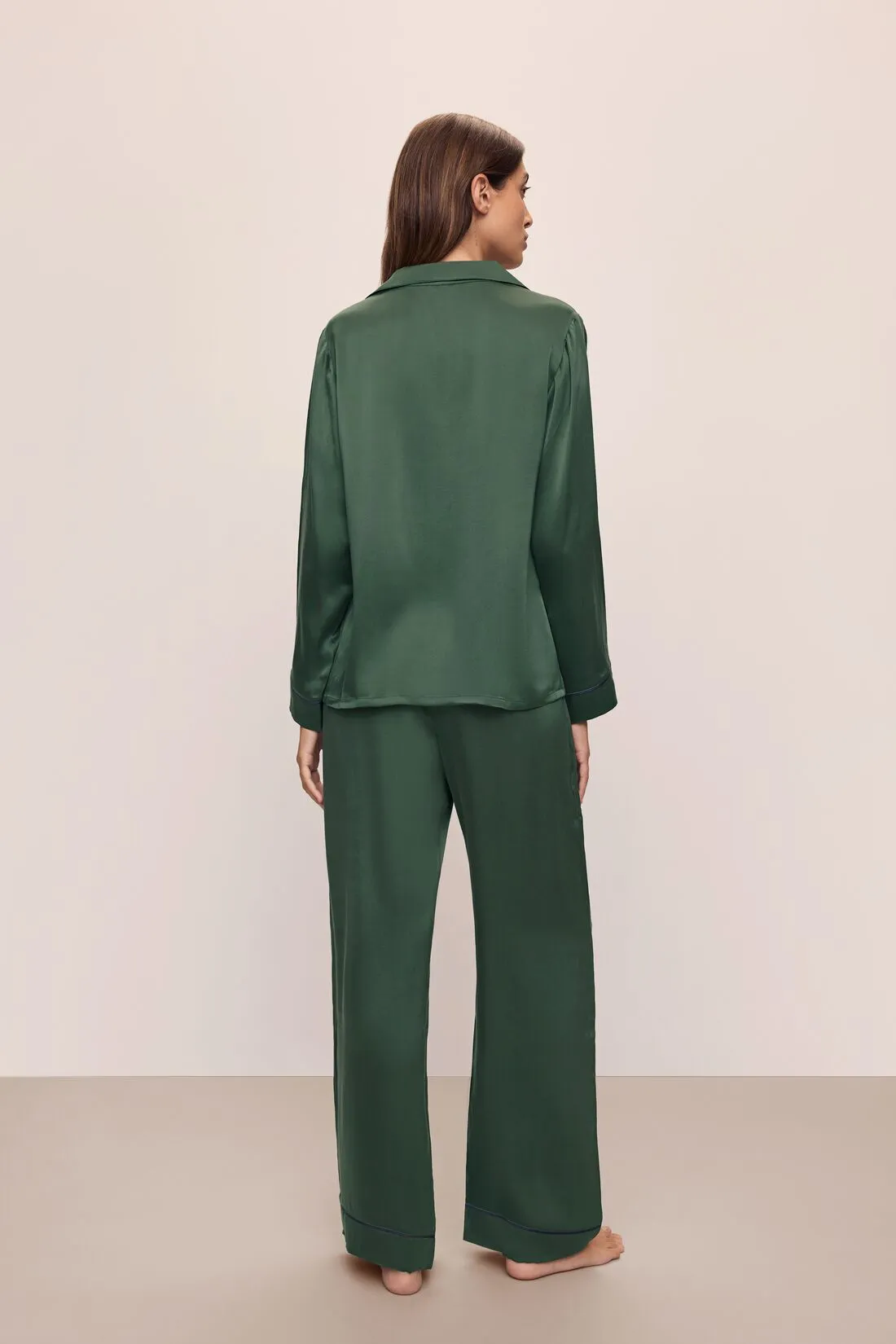 Inez Washable Silk Long PJ Set sold by Eberjey product image thumbnail 2